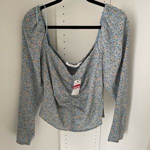 Long Sleeve Floral Blouse